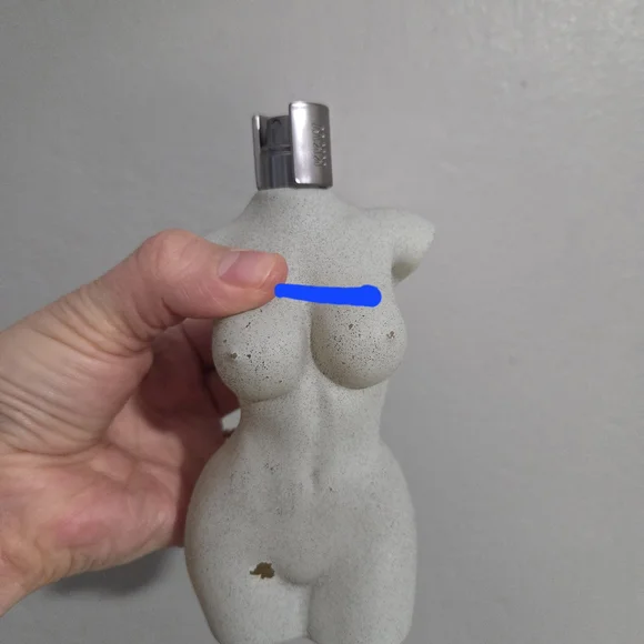 Sculpted Female Torso Fragrance Atomizer - Gray - Picture 7 of 7